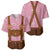 Traditional German Costume - Lederhosen and Soft Pretzel Baseball Jersey Blue Plaid Pattern with Edelweiss Flowers