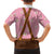 Traditional German Costume - Lederhosen and Soft Pretzel Family Matching Summer Maxi Dress and Hawaiian Shirt Blue Plaid Pattern with Edelweiss Flowers