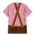 Traditional German Costume - Lederhosen and Soft Pretzel Family Matching Summer Maxi Dress and Hawaiian Shirt Blue Plaid Pattern with Edelweiss Flowers