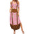 Traditional German Costume - Lederhosen and Soft Pretzel Family Matching Summer Maxi Dress and Hawaiian Shirt Blue Plaid Pattern with Edelweiss Flowers