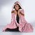 Traditional German Costume - Lederhosen and Soft Pretzel Hooded Blanket Blue Plaid Pattern with Edelweiss Flowers