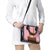 Traditional German Costume - Lederhosen and Soft Pretzel Shoulder Handbag Blue Plaid Pattern with Edelweiss Flowers