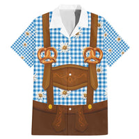 Traditional German Costume - Lederhosen and Soft Pretzel Family Matching Mermaid Dress and Hawaiian Shirt Red Plaid Pattern with Edelweiss Flowers