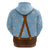 Traditional German Costume - Lederhosen and Soft Pretzel Hoodie Red Plaid Pattern with Edelweiss Flowers