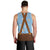 Traditional German Costume - Lederhosen and Soft Pretzel Men Tank Top Red Plaid Pattern with Edelweiss Flowers