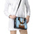 Traditional German Costume - Lederhosen and Soft Pretzel Shoulder Handbag Red Plaid Pattern with Edelweiss Flowers