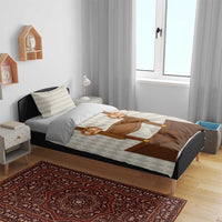 Traditional German Costume - Lederhosen and Soft Pretzel Bedding Set Old Vintage Bavarian Pattern