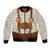Traditional German Costume - Lederhosen and Soft Pretzel Bomber Jacket Old Vintage Bavarian Pattern