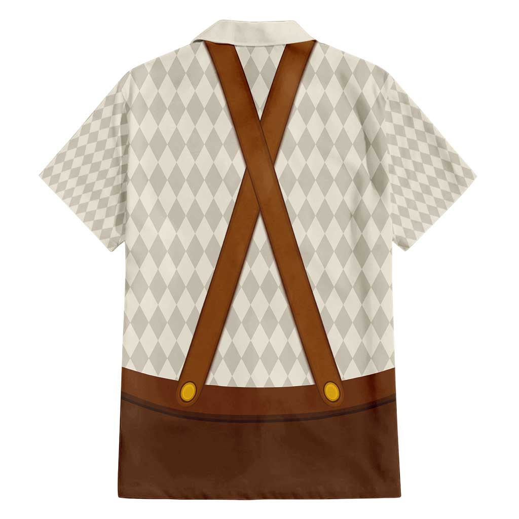 Traditional German Costume - Lederhosen and Soft Pretzel Family Matching Summer Maxi Dress and Hawaiian Shirt Old Vintage Bavarian Pattern