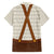 Traditional German Costume - Lederhosen and Soft Pretzel Family Matching Summer Maxi Dress and Hawaiian Shirt Old Vintage Bavarian Pattern