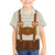 Traditional German Costume - Lederhosen and Soft Pretzel Family Matching Summer Maxi Dress and Hawaiian Shirt Old Vintage Bavarian Pattern