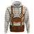 Traditional German Costume - Lederhosen and Soft Pretzel Hoodie Old Vintage Bavarian Pattern