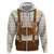 Traditional German Costume - Lederhosen and Soft Pretzel Hoodie Old Vintage Bavarian Pattern