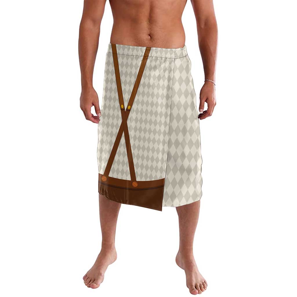 Traditional German Costume - Lederhosen and Soft Pretzel Lavalava Old Vintage Bavarian Pattern