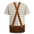 Traditional German Costume - Lederhosen and Soft Pretzel Rugby Jersey Old Vintage Bavarian Pattern