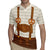Traditional German Costume - Lederhosen and Soft Pretzel Rugby Jersey Old Vintage Bavarian Pattern