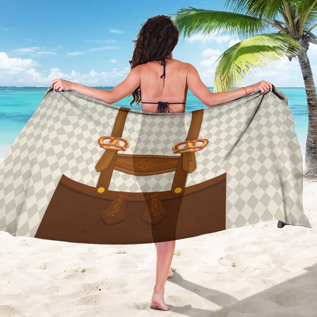 Traditional German Costume - Lederhosen and Soft Pretzel Sarong Old Vintage Bavarian Pattern