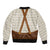 Traditional German Costume - Lederhosen and Soft Pretzel Sleeve Zip Bomber Jacket Old Vintage Bavarian Pattern