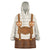 Traditional German Costume - Lederhosen and Soft Pretzel Wearable Blanket Hoodie Old Vintage Bavarian Pattern