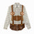 Traditional German Costume - Lederhosen and Soft Pretzel Women Casual Shirt Old Vintage Bavarian Pattern