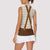Traditional German Costume - Lederhosen and Soft Pretzel Women Sleeveless Polo Shirt Old Vintage Bavarian Pattern
