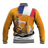 Bastille Day Baseball Jacket France Typography Art Grunge Style