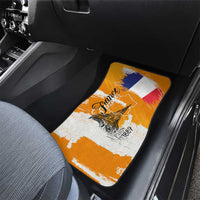 Bastille Day Car Mats France Typography Art Grunge Style