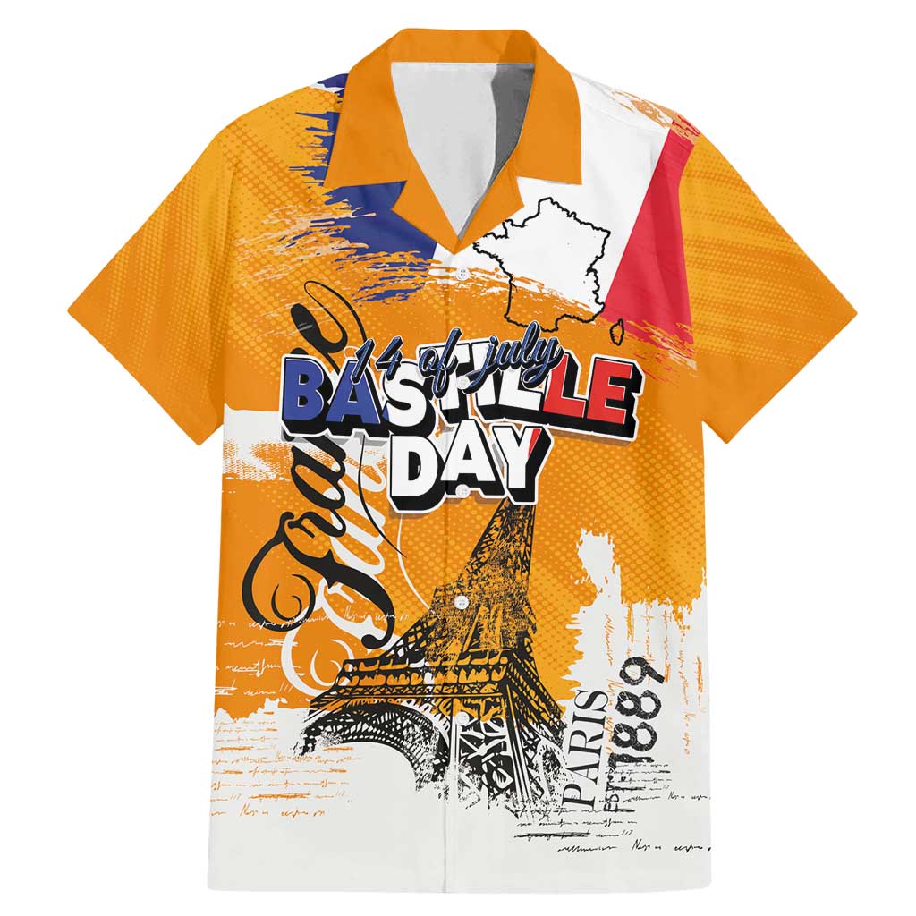 Bastille Day Family Matching Mermaid Dress and Hawaiian Shirt France Typography Art Grunge Style