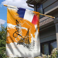 Bastille Day Garden Flag France Typography Art Grunge Style