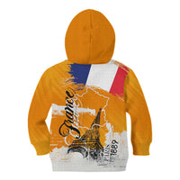 Bastille Day Kid Hoodie France Typography Art Grunge Style