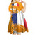 Bastille Day Kid Short Sleeve Dress France Typography Art Grunge Style