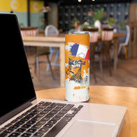Bastille Day Skinny Tumbler France Typography Art Grunge Style