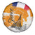 Bastille Day Spare Tire Cover France Typography Art Grunge Style