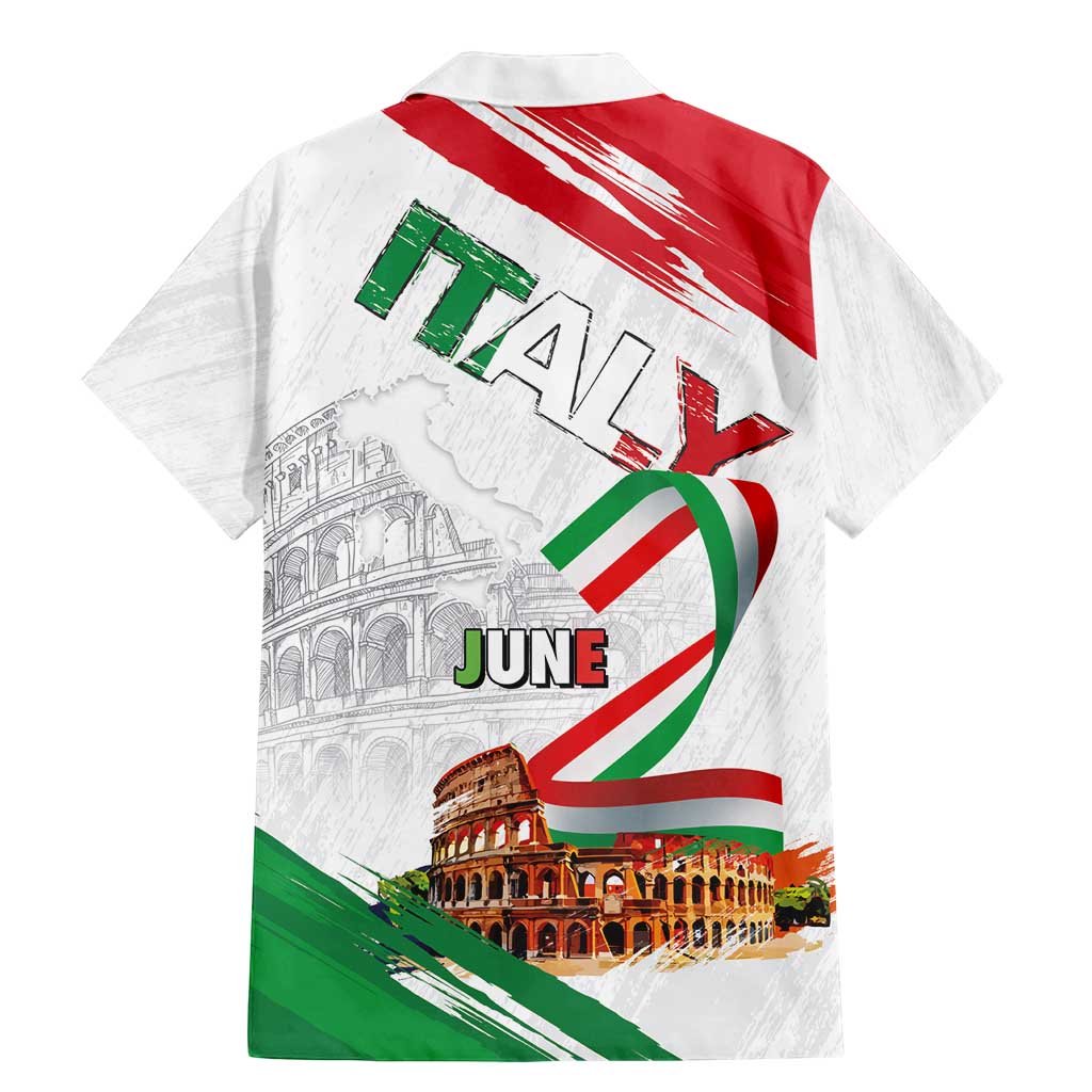 Italian National Day Family Matching Mermaid Dress and Hawaiian Shirt Festa della Repubblica-The Colosseum Grunge Style