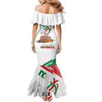 Italian National Day Family Matching Mermaid Dress and Hawaiian Shirt Festa della Repubblica-The Colosseum Grunge Style