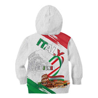 Italian National Day Kid Hoodie Festa della Repubblica-The Colosseum Grunge Style