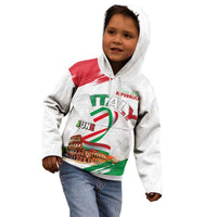 Italian National Day Kid Hoodie Festa della Repubblica-The Colosseum Grunge Style