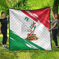 Italian National Day Quilt Festa della Repubblica-The Colosseum Grunge Style