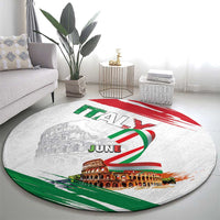 Italian National Day Round Carpet Festa della Repubblica-The Colosseum Grunge Style