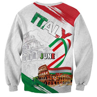 Italian National Day Sweatshirt Festa della Repubblica-The Colosseum Grunge Style