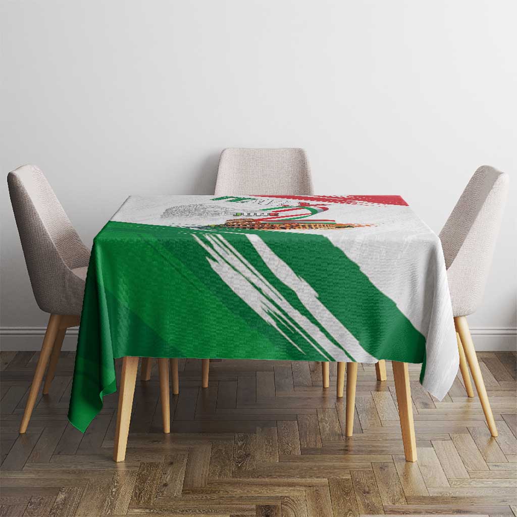 Italian National Day Tablecloth Festa della Repubblica-The Colosseum Grunge Style