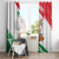 Italian National Day Window Curtain Festa della Repubblica-The Colosseum Grunge Style