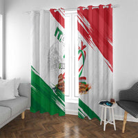 Italian National Day Window Curtain Festa della Repubblica-The Colosseum Grunge Style