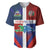 Haiti and Dominican Republic Baseball Jersey Hispaniola with Emblems and Flag Style