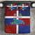 Haiti and Dominican Republic Bedding Set Hispaniola with Emblems and Flag Style