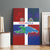 Haiti and Dominican Republic Canvas Wall Art Hispaniola with Emblems and Flag Style