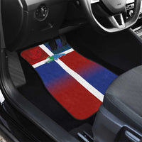 Haiti and Dominican Republic Car Mats Hispaniola with Emblems and Flag Style