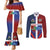 Haiti and Dominican Republic Couples Matching Mermaid Dress and Long Sleeve Button Shirt Hispaniola with Emblems and Flag Style