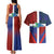 Haiti and Dominican Republic Couples Matching Tank Maxi Dress and Hawaiian Shirt Hispaniola with Emblems and Flag Style