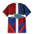 Haiti and Dominican Republic Family Matching Mermaid Dress and Hawaiian Shirt Hispaniola with Emblems and Flag Style